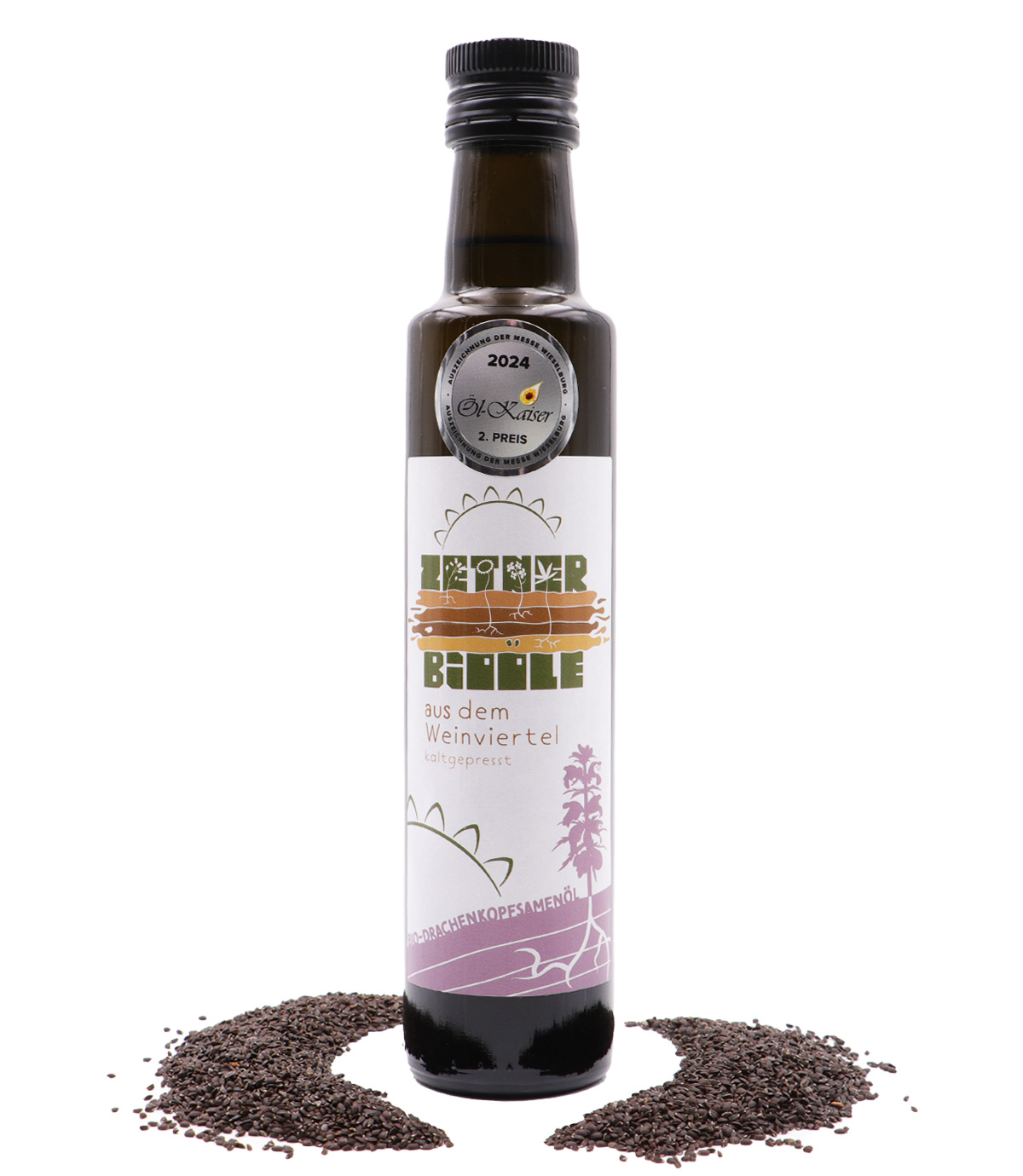 Bio Drachenkopfsamenöl kaltgepresst 250ml – Biohof Zetner