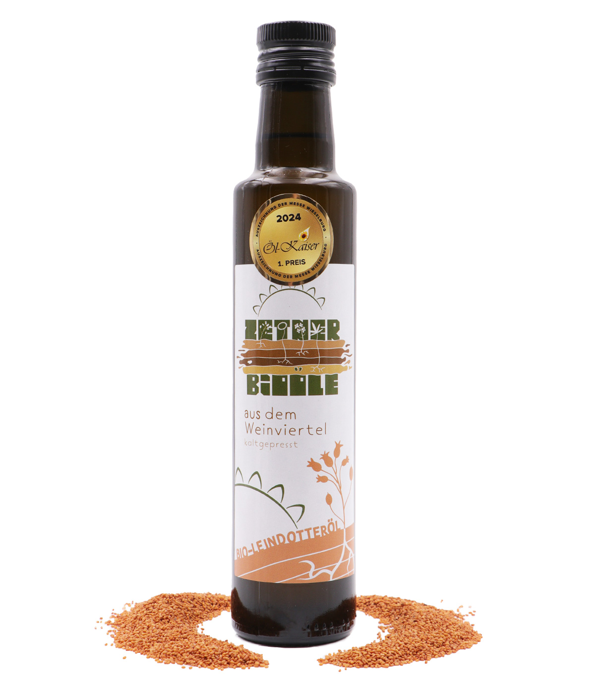 Bio Leindotteröl kaltgepresst 250ml – Biohof Zetner