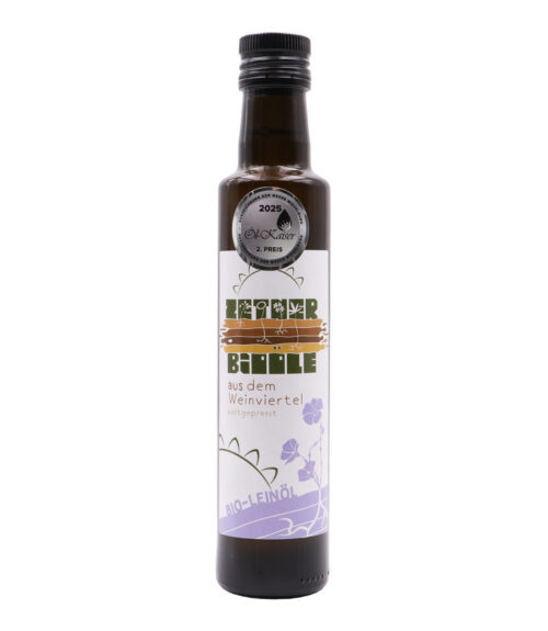 Bio Leinöl kaltgepresst 250ml – Biohof Zetner