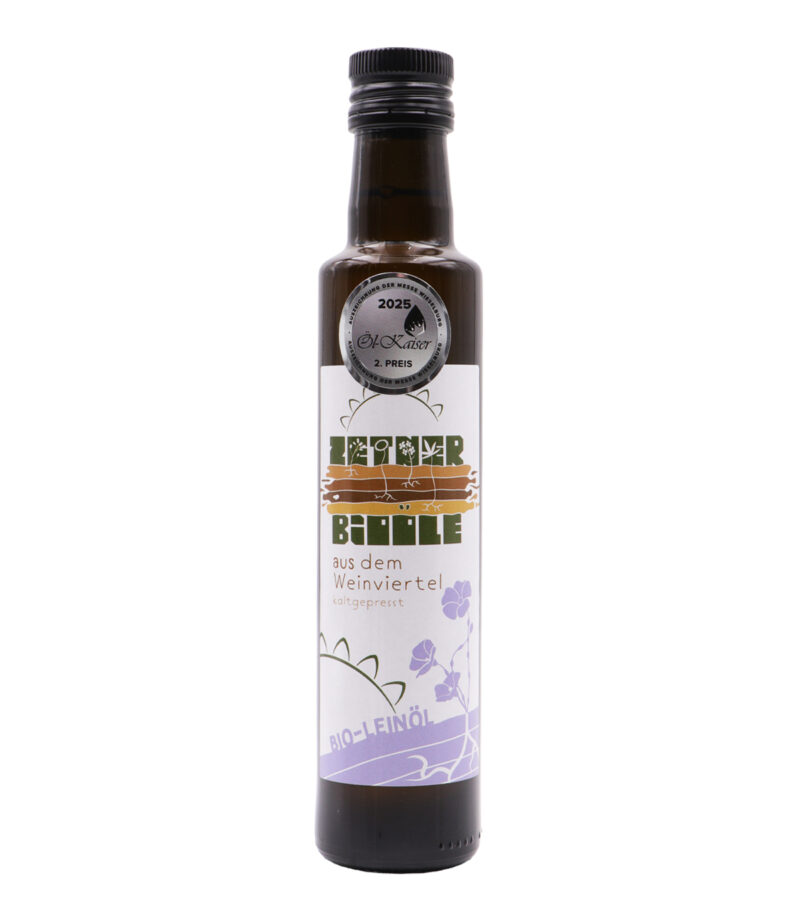 Bio Leinöl kaltgepresst 250ml – Biohof Zetner