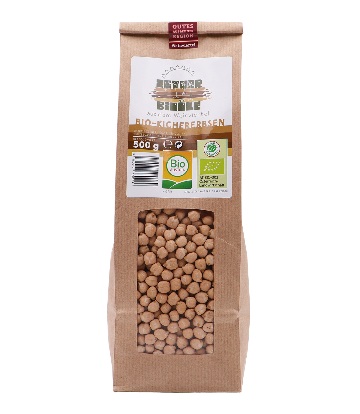 Bio Kichererbsen vom Biohof Zetner