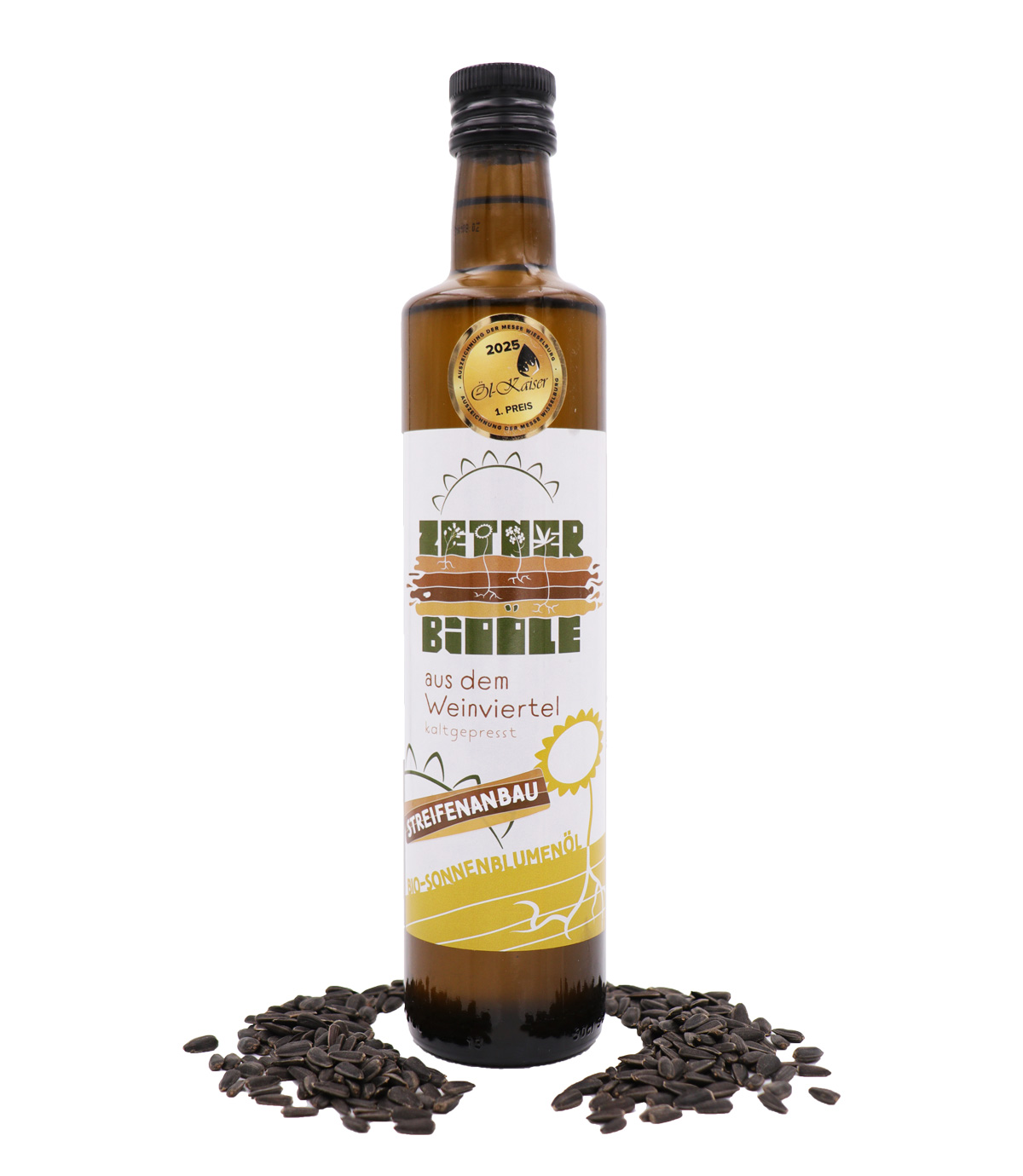 Bio Sonnenblumenöl kaltgepresst 500ml – Biohof Zetner