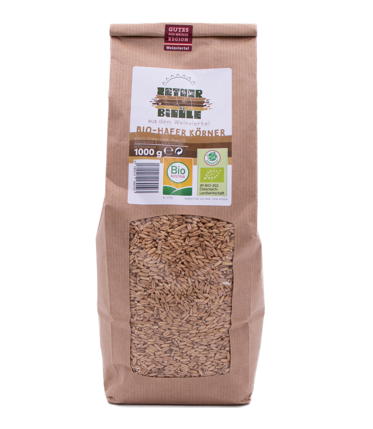 Bio Haferkörner vom Biohof Zetner